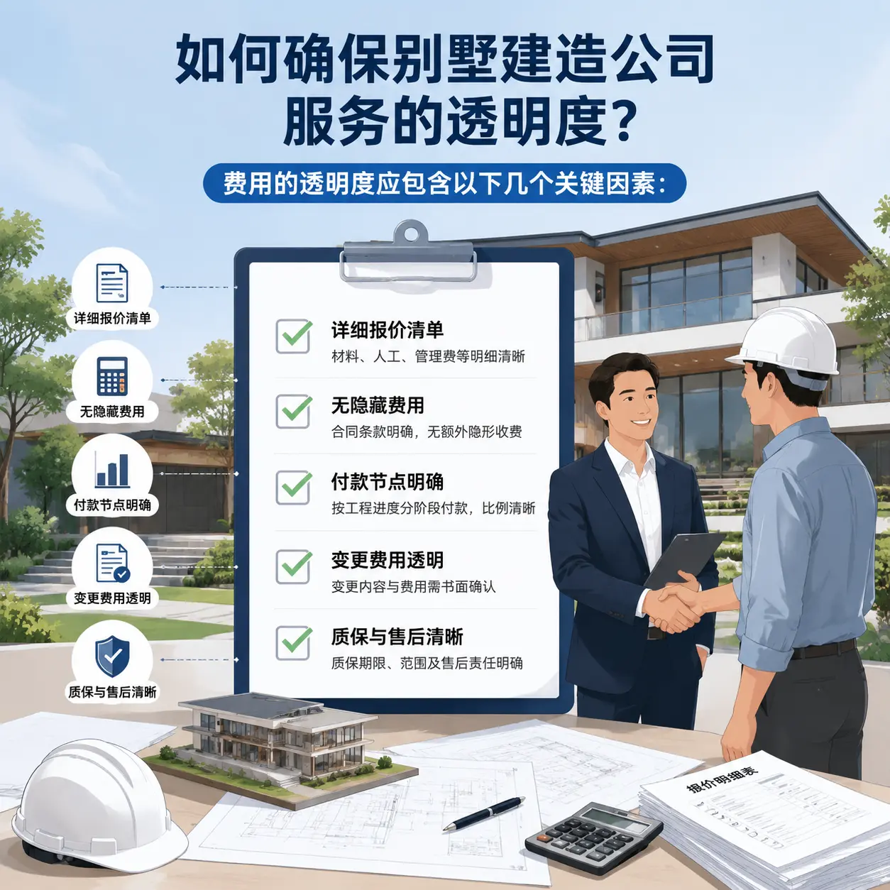 在 观山湖 如何确保别墅建造公司服务的透明度？
