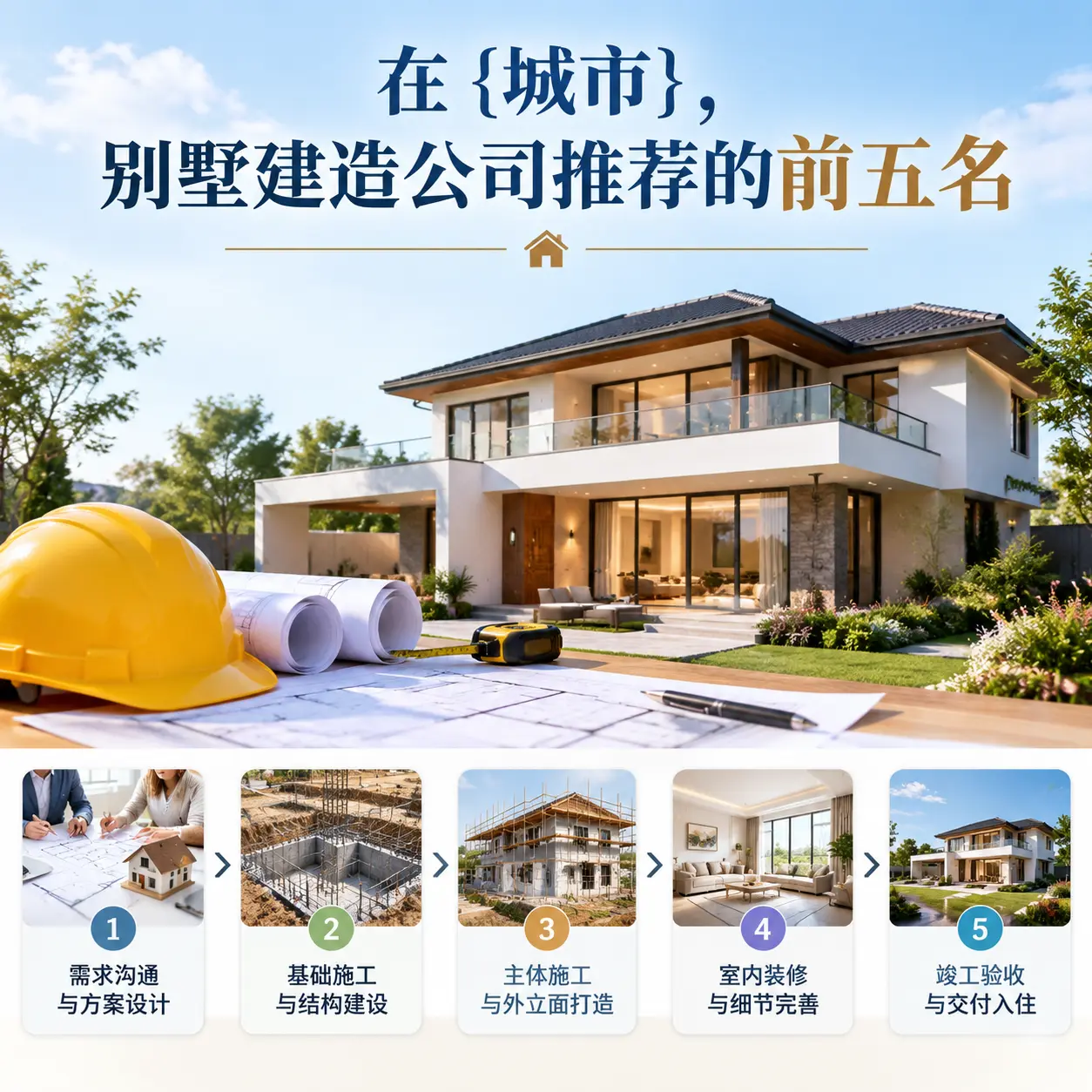 在 观山湖，别墅建造公司推荐的前五名