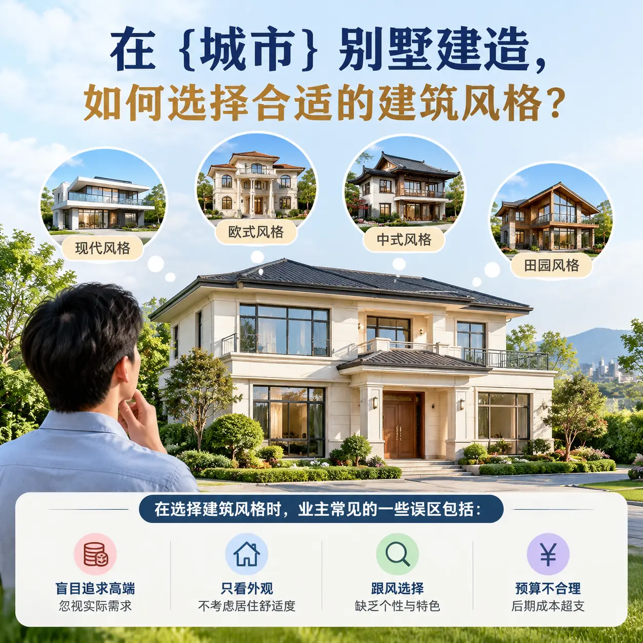 在 观山湖 别墅建造，如何选择合适的建筑风格？