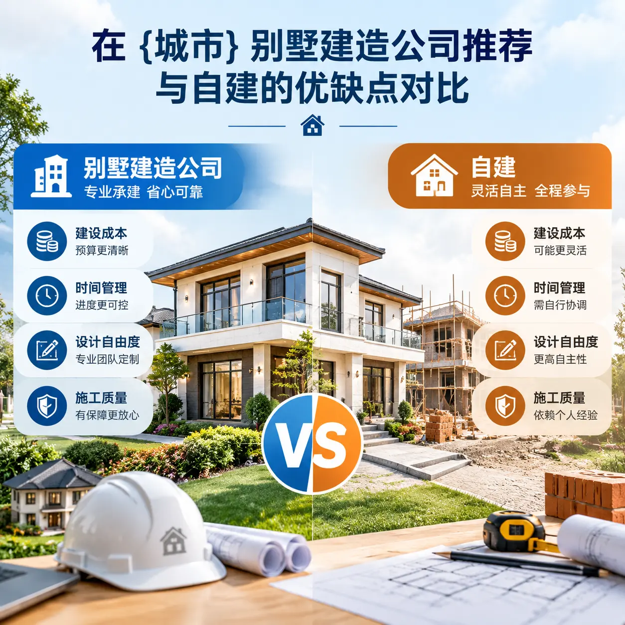 在 观山湖 别墅建造公司推荐与自建的优缺点对比